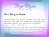 Best Wishes2 PowerPoint Template text slide design